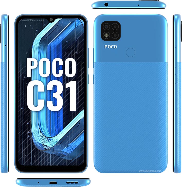 گوشی موبایل شیائومی مدل Xiaomi Poco C31 ظرفیت 32 گیگابایت و رام 3 گیگابایت