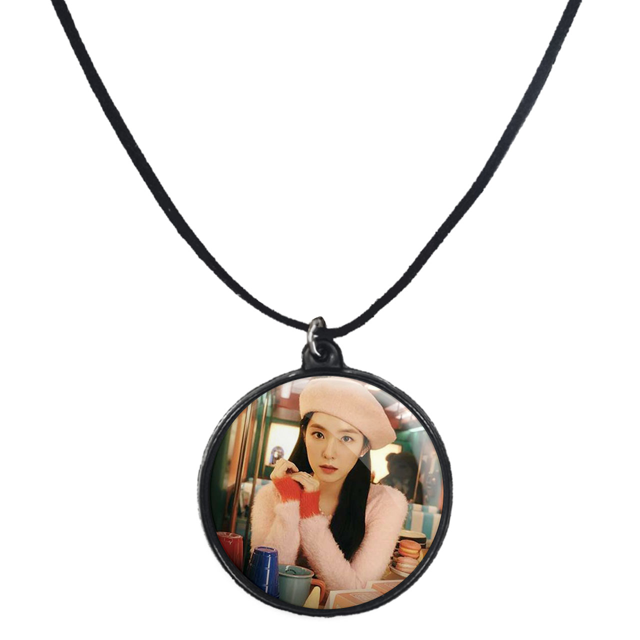 گردنبند پرمانه طرح red velvet کد pmb.12514 مدل دو طرفه