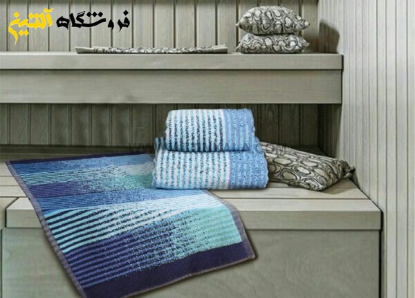 حوله حمامی برق لامع طرح پاسکال سایز 100×165