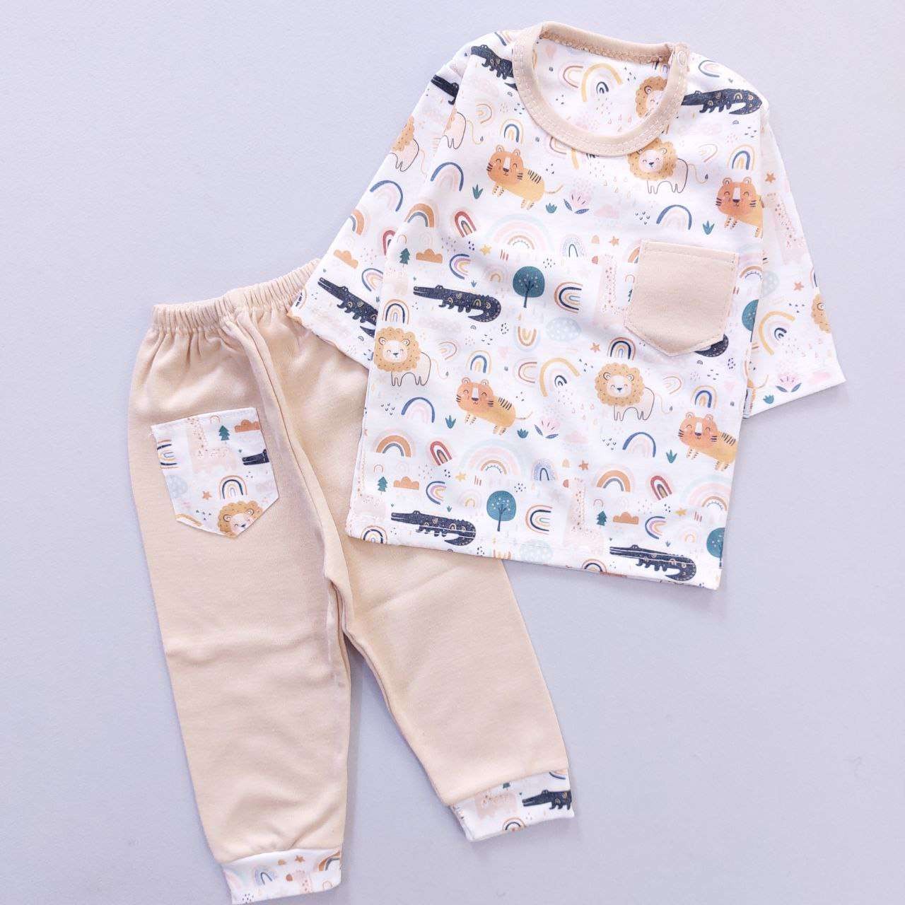 بلوز شلوار  پسرانه (بچهگانه نوزادی) طرح حیوانات ارسال رایگان
