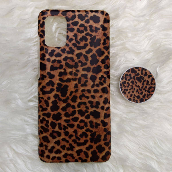 کاور مدل پلنگی کد 08 مناسب برای گوشی موبایل اپل IPHONE 11PRO MAX به همراه پایه نگهدارنده