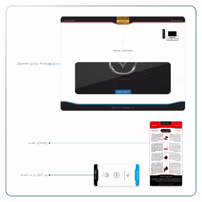 برچسب پوششی ماهوت مدل Mazda Motor مناسب برای تبلت سامسونگ Galaxy Tab S5e 10.5 2019 T720