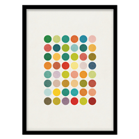 قیمت و خرید تابلو دکوراتیو مدل اَشکال انتزاعی کد 0641