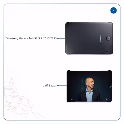 برچسب پوششی ماهوت مدل Jeff Bezos مناسب برای تبلت سامسونگ Galaxy Tab S2 9.7 2015 T815