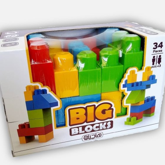 🎮 بیگ بلوک 34 قطعه

🔸 بیگ بلوک یا بلوک‌های بزرگ شامل 34 قطعه می‌باشد و برای کودکان سه سال به بالا طراحی و تولید شده اس