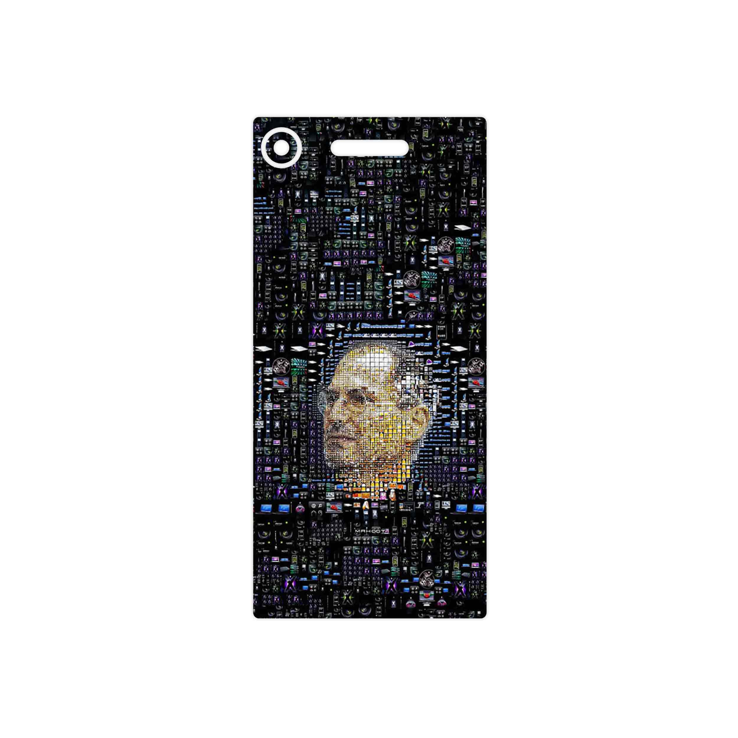 برچسب پوششی ماهوت مدل 2 Collage of Steve Jobs مناسب برای گوشی موبایل سونی Xperia XZ1