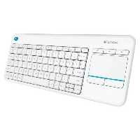 خرید کیبورد بی‌ سیم لاجیتک Keyboard Logitech K400 Plus White با بهترین قیمت