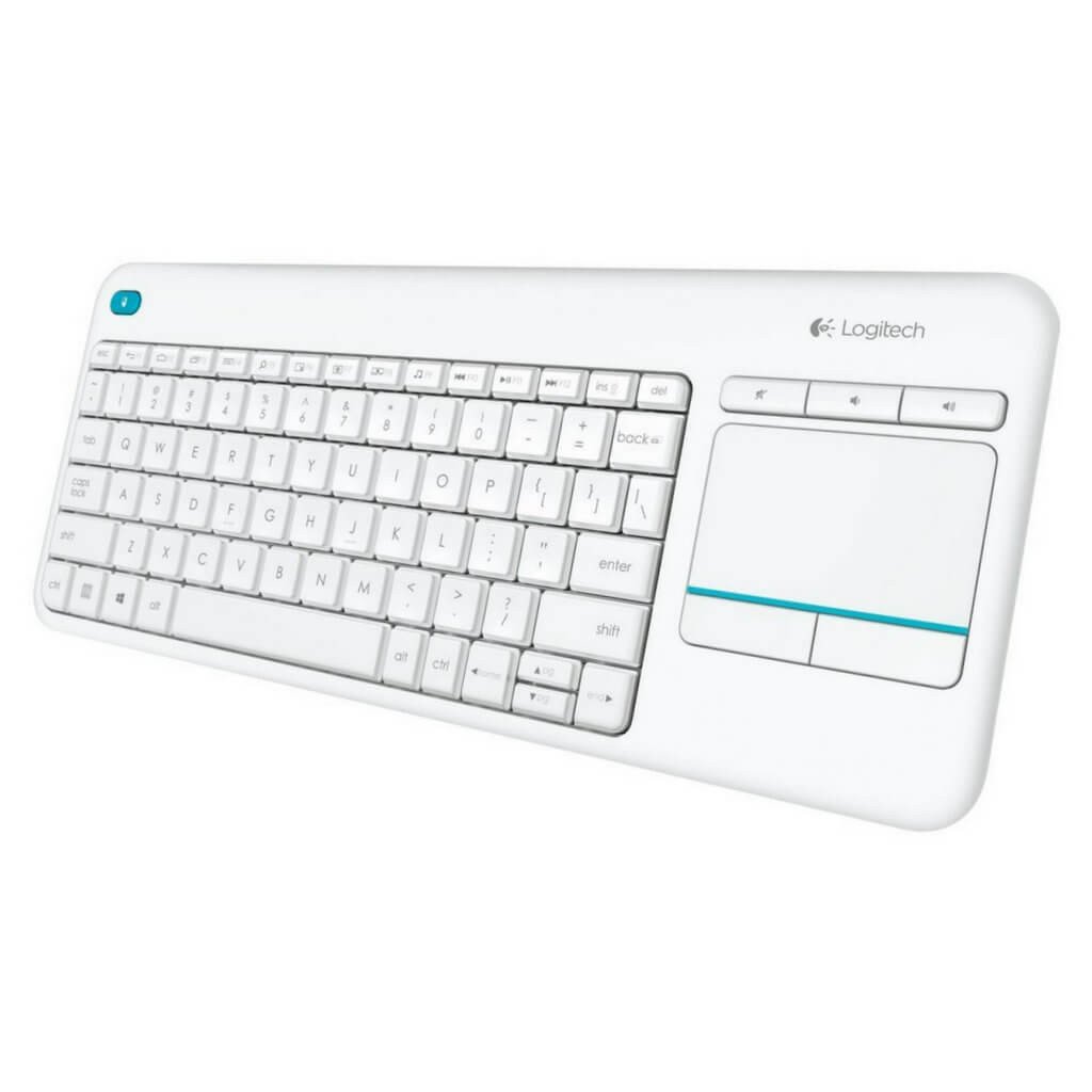 خرید کیبورد بی سیم لاجیتک Keyboard Logitech K400 Plus White با بهترین قیمت