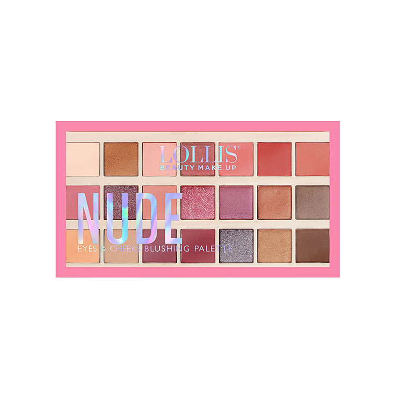 پالت سایه چشم و رژگونه لولیز کد 15 (لولیس) مدل Nude Eyes & Cheeks Blushing Palette | فروشگاه ارس ترک