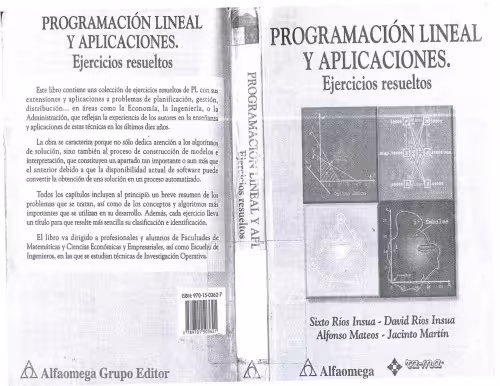 خرید و دانلود نسخه کامل کتاب Programación lineal y aplicaciones : Ejercicios resueltos