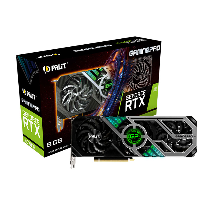 مشخصات، قیمت و خرید کارت گرافیک پلیت مدل Palit GeForce RTX 3070Ti GamingPro 8GB