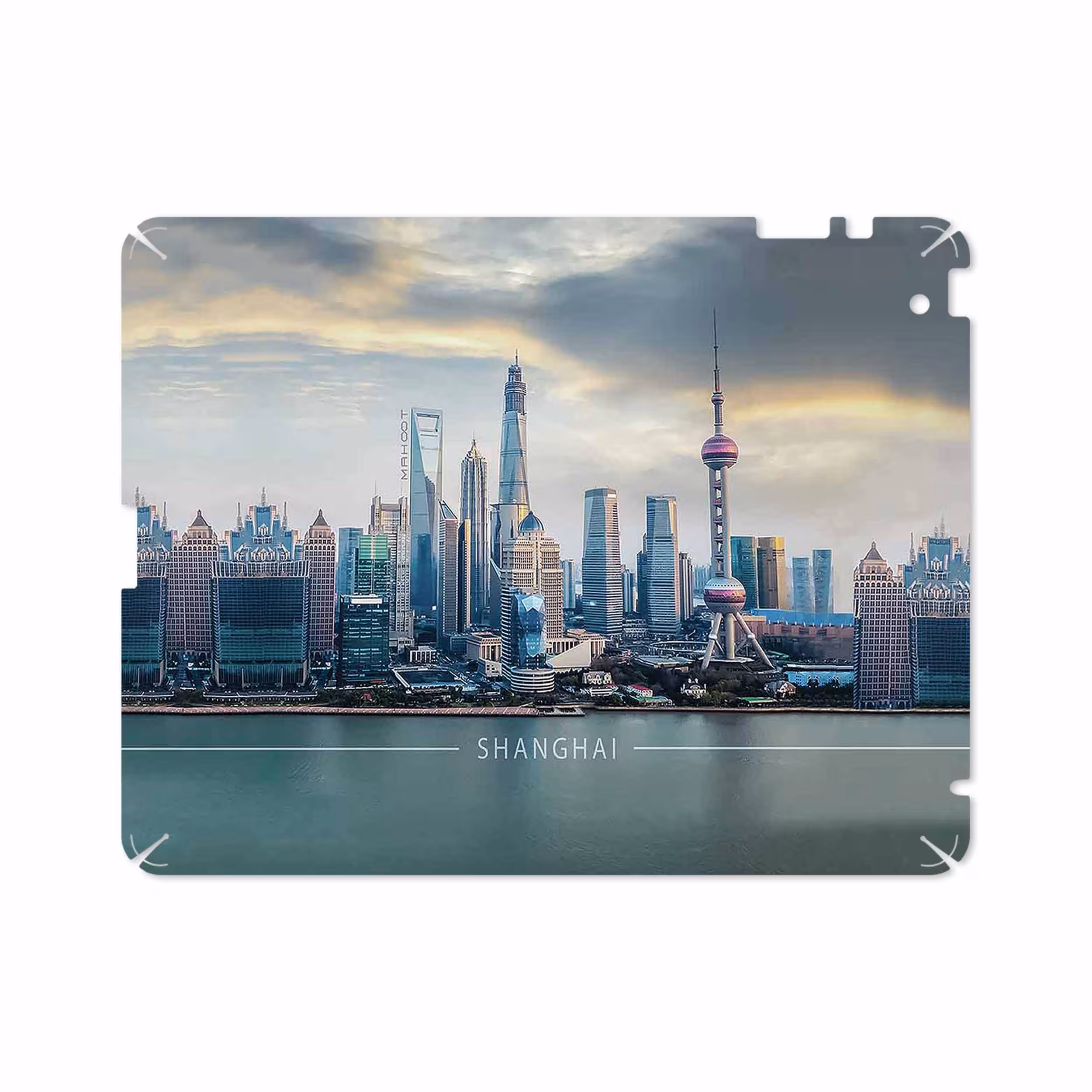برچسب پوششی ماهوت مدل Shanghai City مناسب برای تبلت اپل iPad 2 2011 A1397