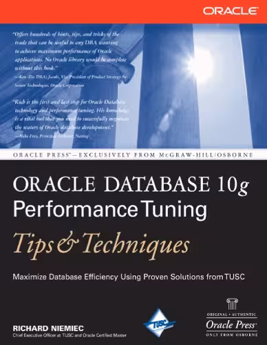 خرید و دانلود نسخه کامل کتاب Oracle Database 10g Performance Tuning Tips &amp; Techniques