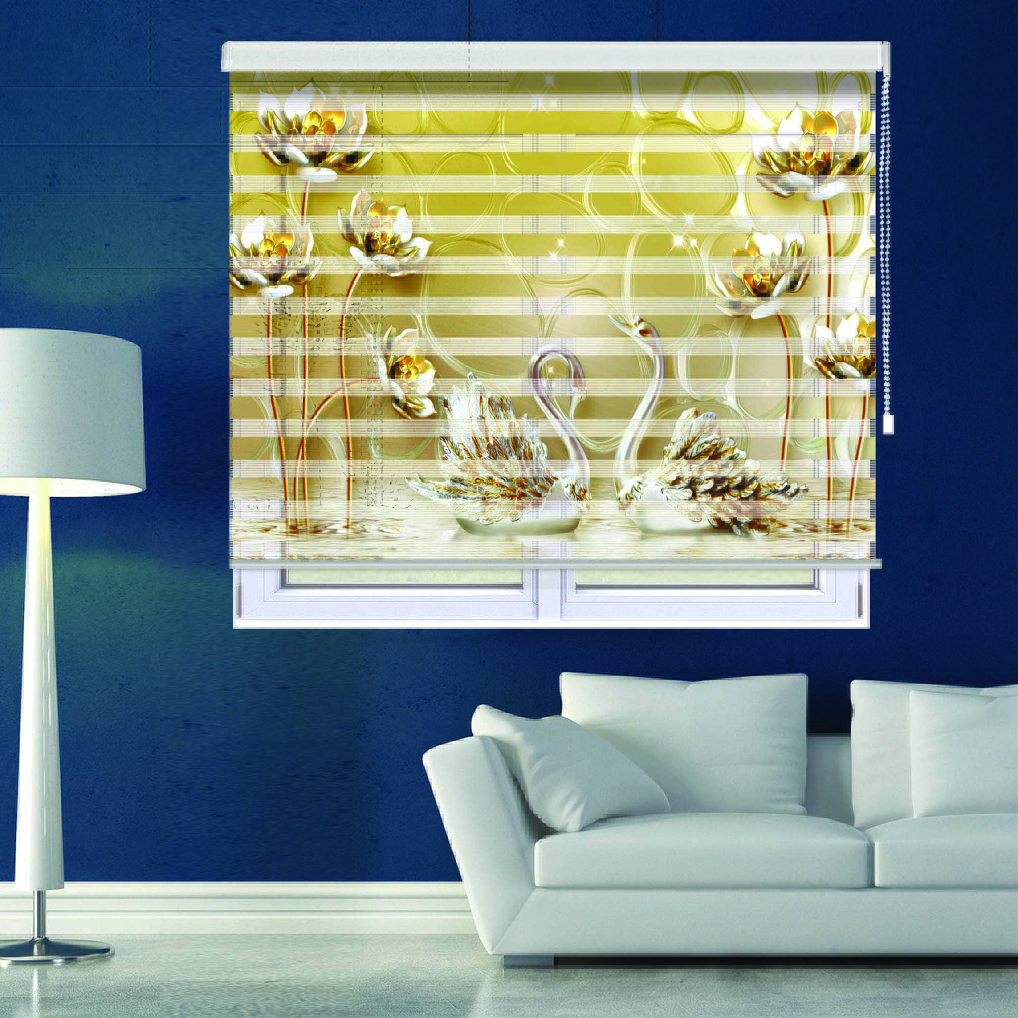 پرده زبرا مدل TِD-18 سایز 160x180 سانتی متر