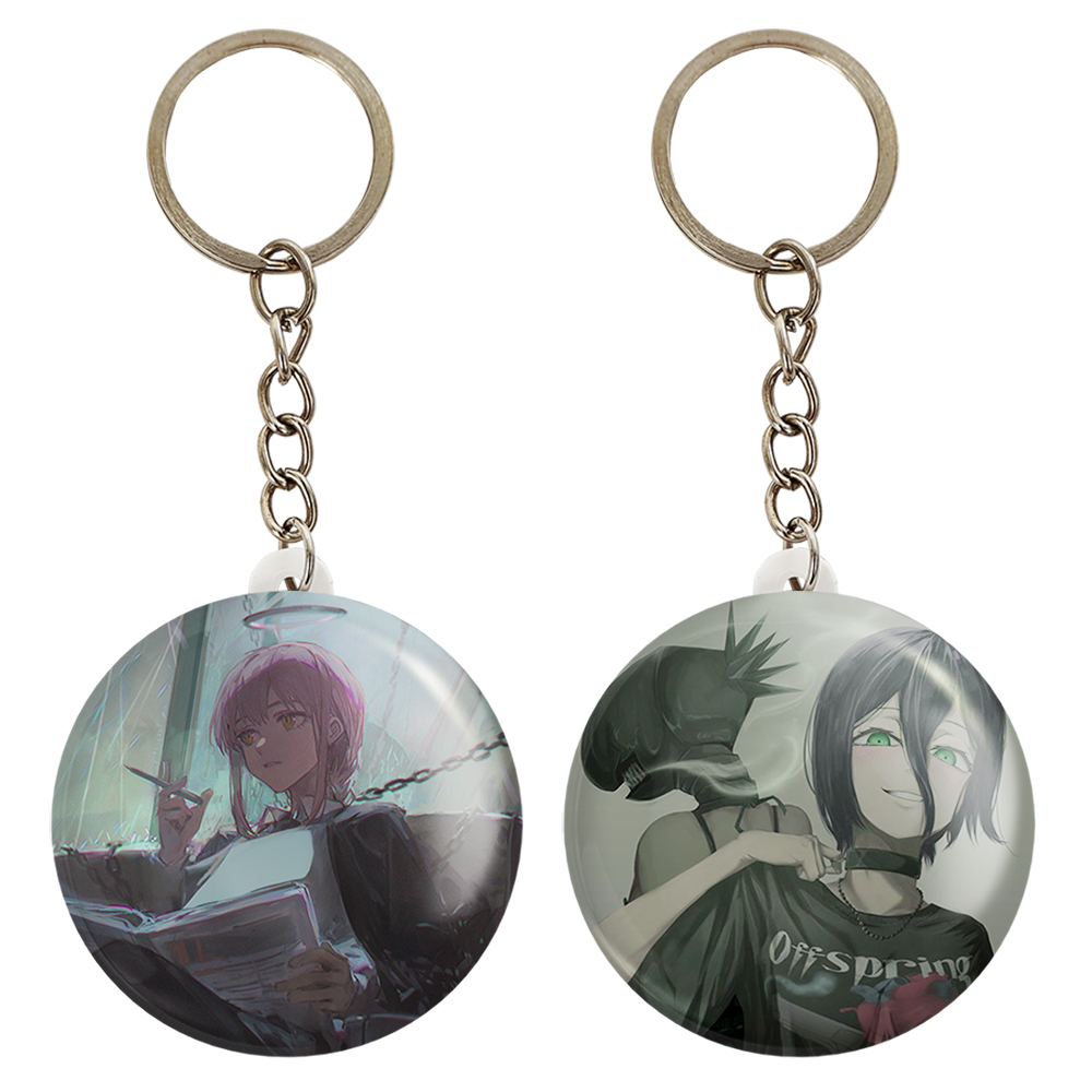 جاکلیدی خندالو مدل ریزه و ماکیما انیمه مرد اره ای کد 1791217913 مجموعه 2 عددی