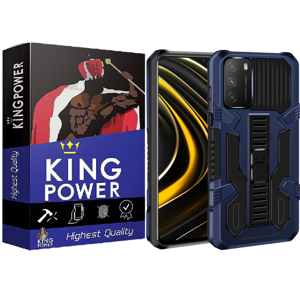 کاور کینگ پاور مدل Vangard مناسب برای گوشی موبایل شیائومی Poco M3 / Redmi 9T