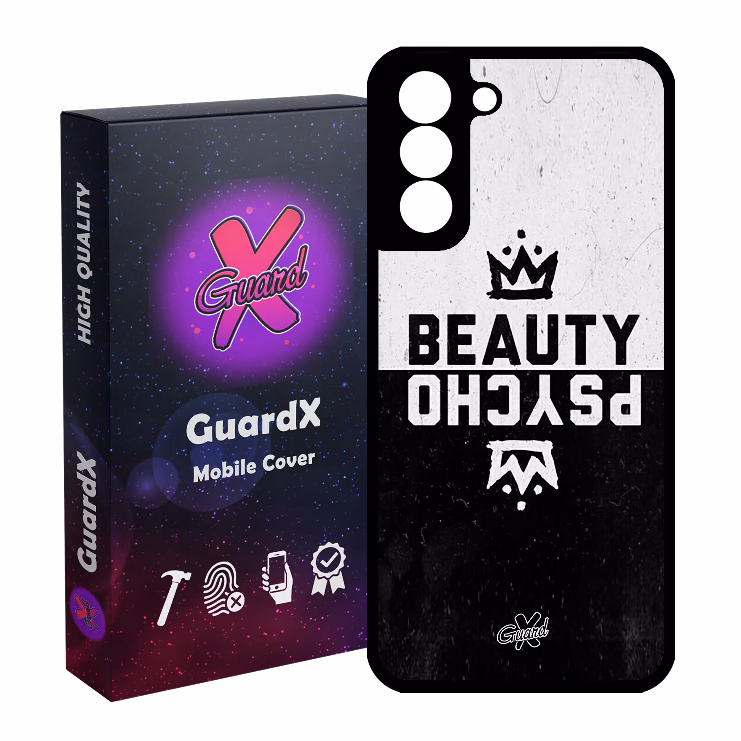 کاور گارد ایکس طرح Beauty Psycho مدل Glass10094 مناسب برای گوشی موبایل سامسونگ Galaxy S21