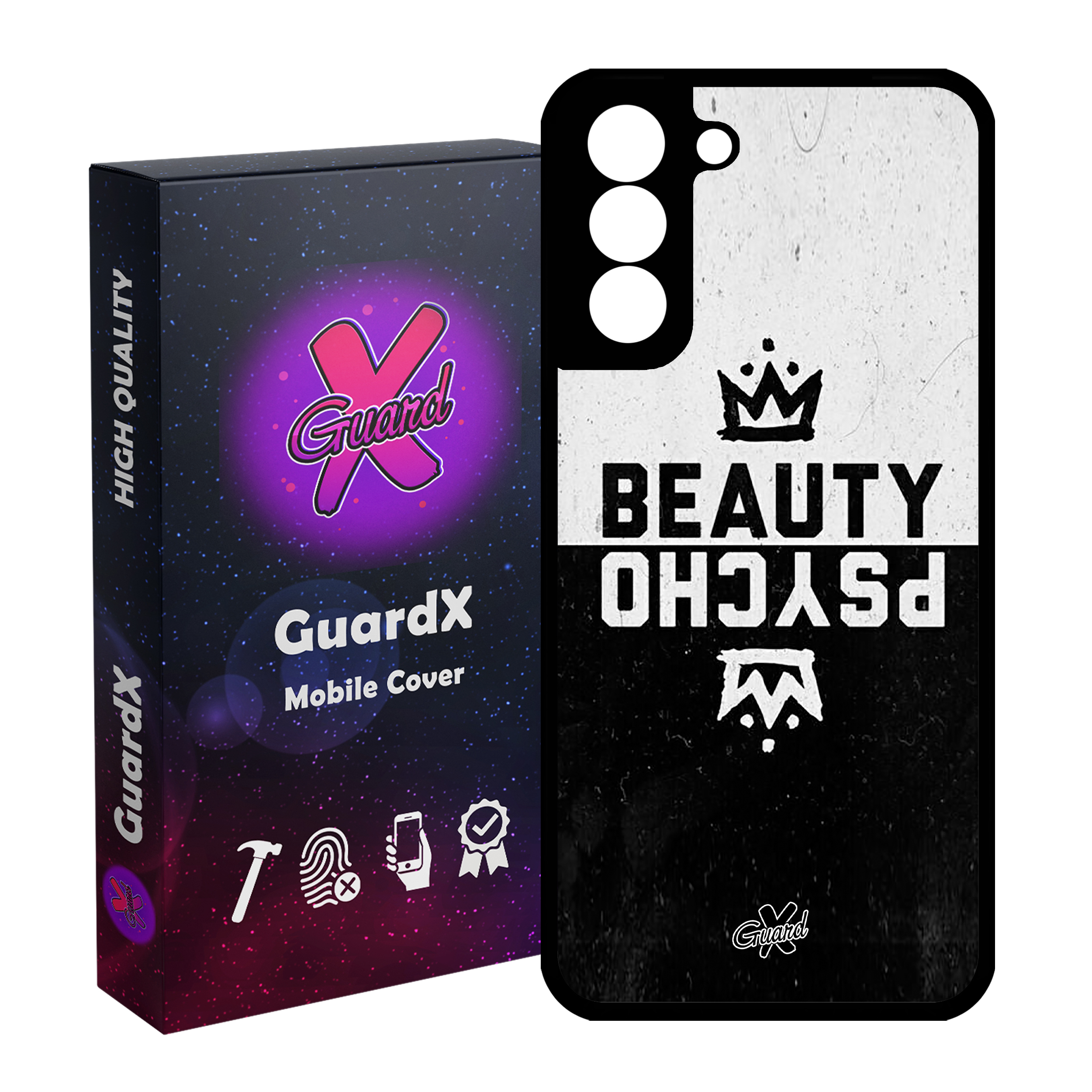 کاور گارد ایکس طرح Beauty Psycho مدل Glass10094 مناسب برای گوشی موبایل سامسونگ Galaxy S21