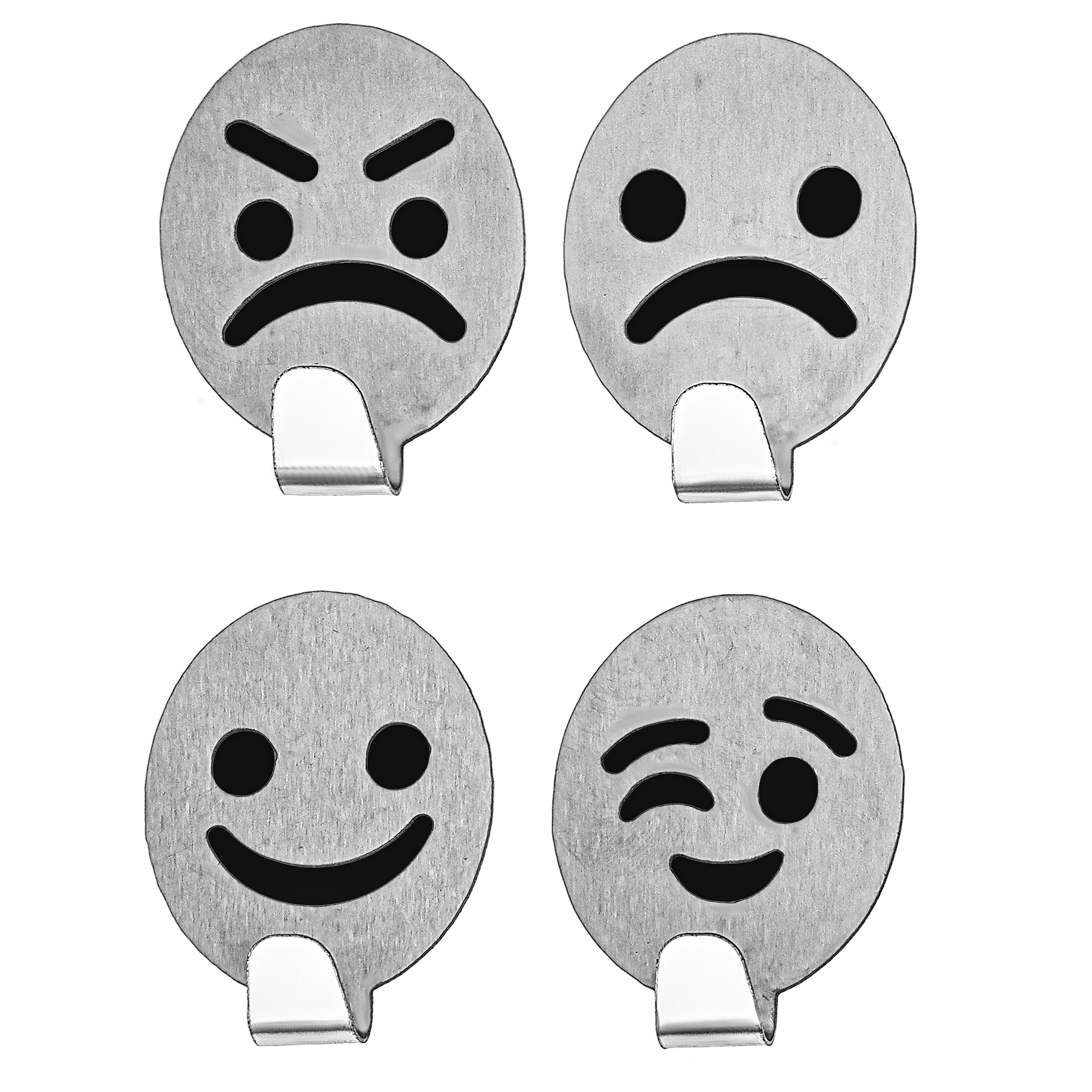 آویز حوله لوبیک مدل EM-oval بسته 4 عددی