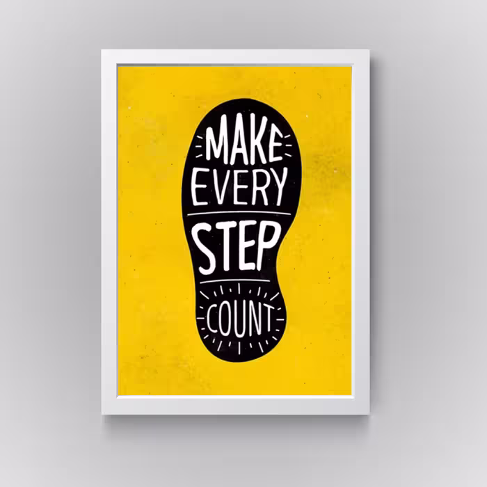 تابلو مدل دکوراتیو انگیزشی step countکدN247