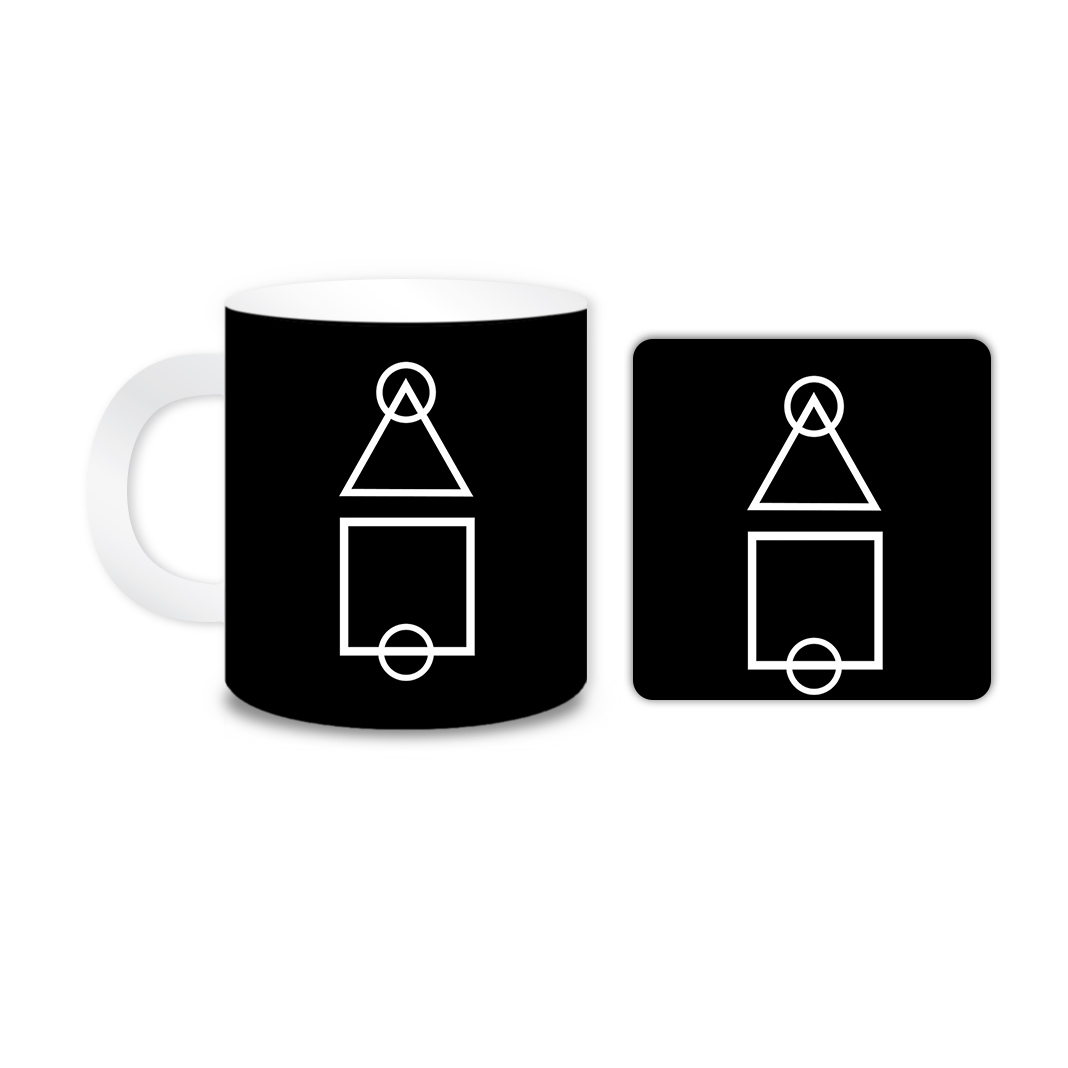 ماگ مدل Squid Game کد 2277 به همراه زیر لیوانی