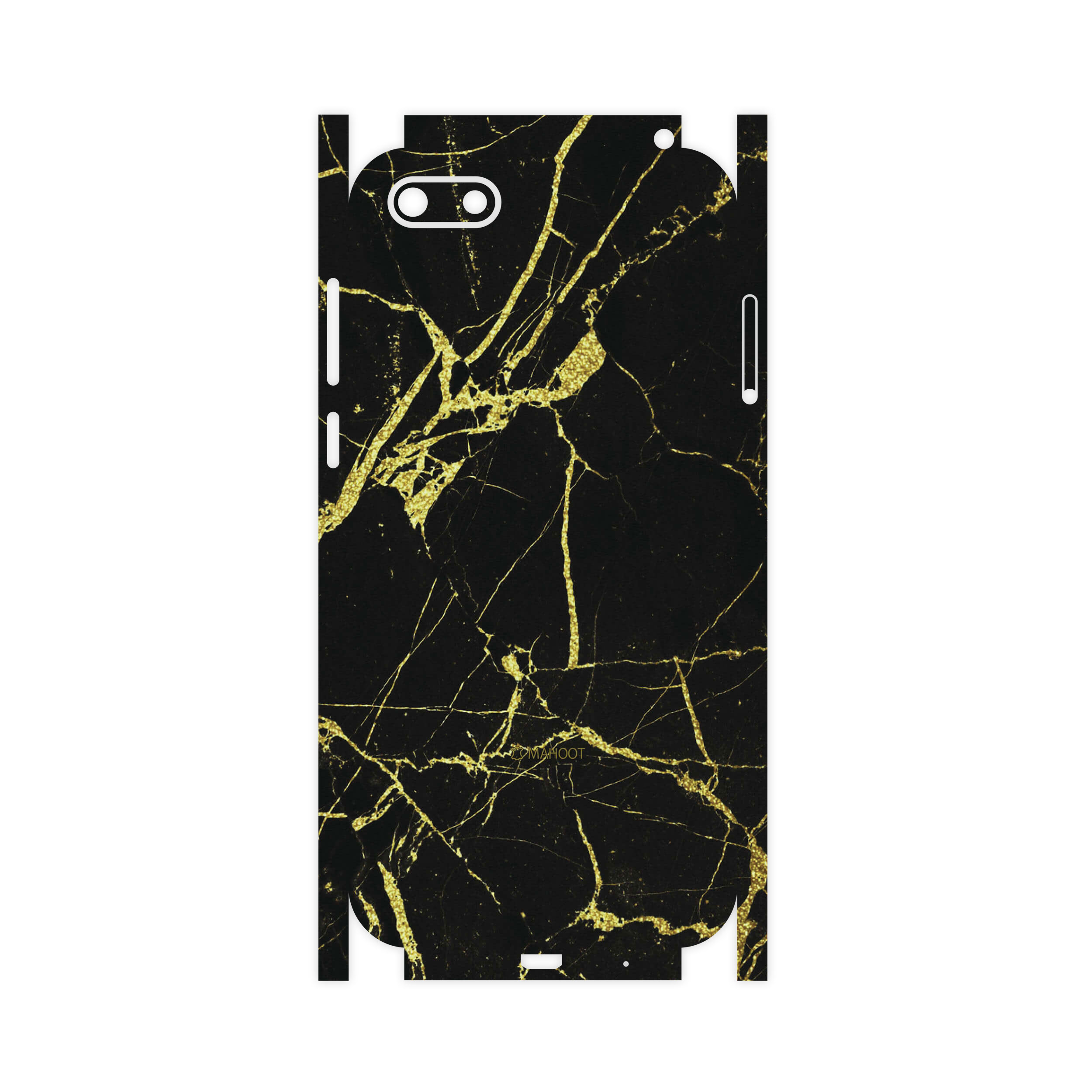 برچسب پوششی ماهوت مدل Graphite-Gold-Marble-FullSkin مناسب برای گوشی موبایل هوآوی Y5 Lite