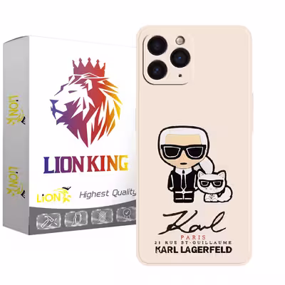 کاور لاین کینگ مدل مرد وگربه 3d keremii مناسب برای گوشی موبایل  اپل IPhone 11 pro Max