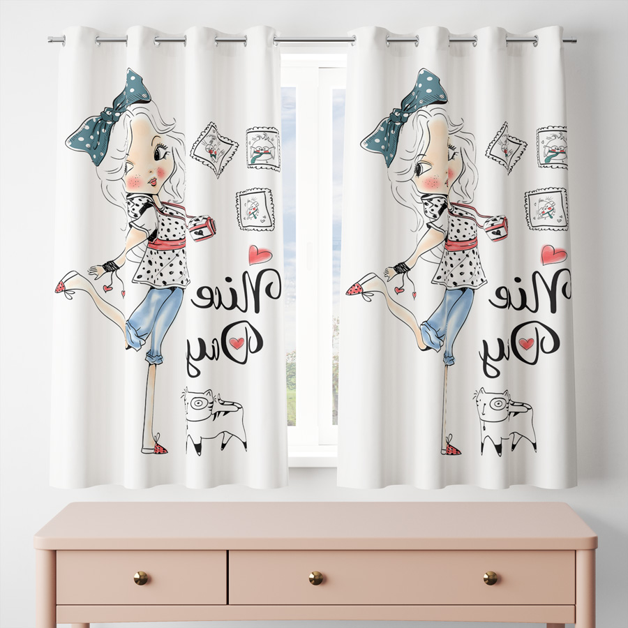 پرده مدل پانچی کد 7946 سایز 200x140 سانتی متر