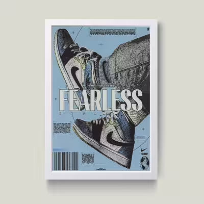 تابلو مدل جردن Fearless کد m2442-w