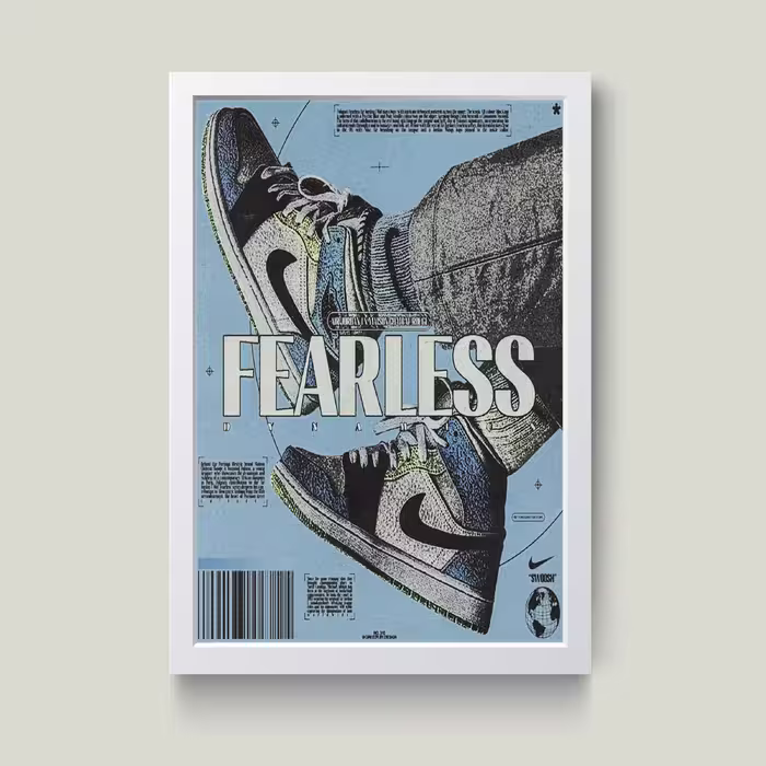 تابلو مدل جردن Fearless کد m2442-w