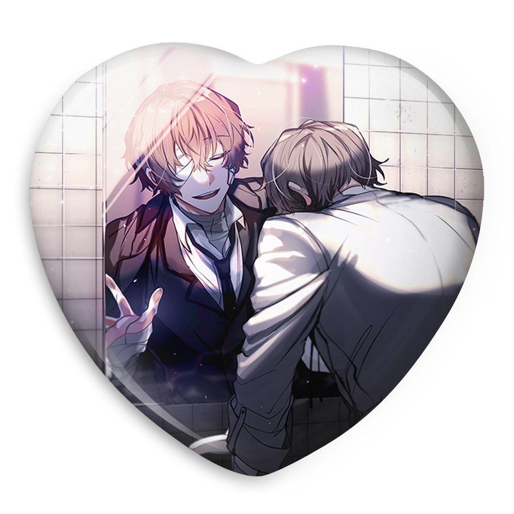 پیکسل خندالو طرح دازای اوسامو انیمه سگ های ولگرد بانگو مدل قلبی کد 11796