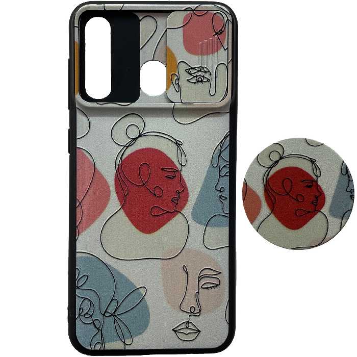 کاور کد a2030-12 مناسب برای گوشی موبایل سامسونگ galaxy A20 / A30 به همراه پایه نگهدارنده