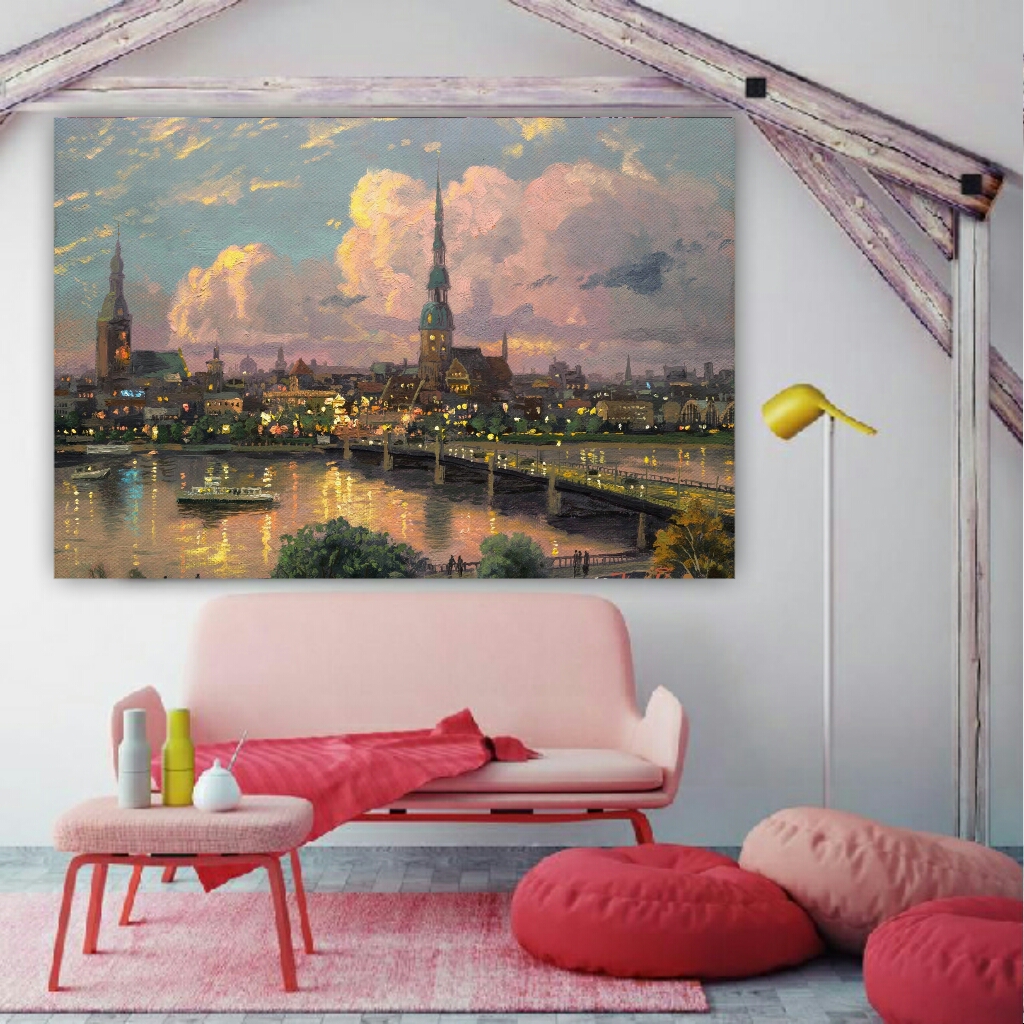 تابلو بوم طرح منظره کد BH588