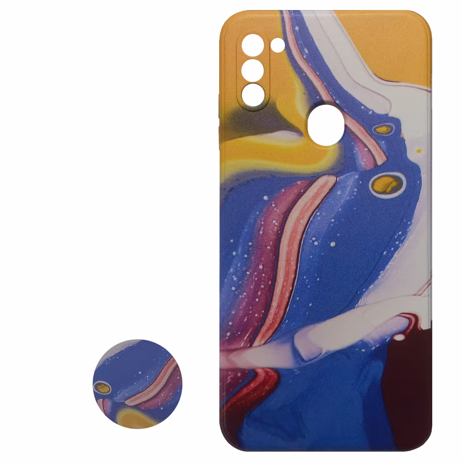 کاور مدل S0656 مناسب برای گوشی موبایل سامسونگ Galaxy A11 به همراه پاپ سوکت 
