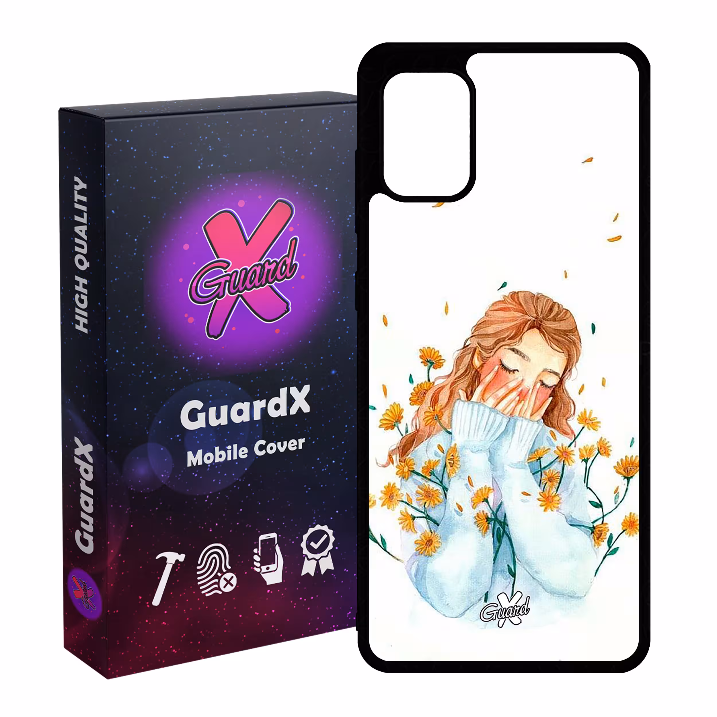 کاور گارد ایکس طرح Girl مدل Glass10315 مناسب برای گوشی موبایل سامسونگ Galaxy A31