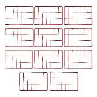  قفسه فلزی مدل M3216 بسته 11 عددی