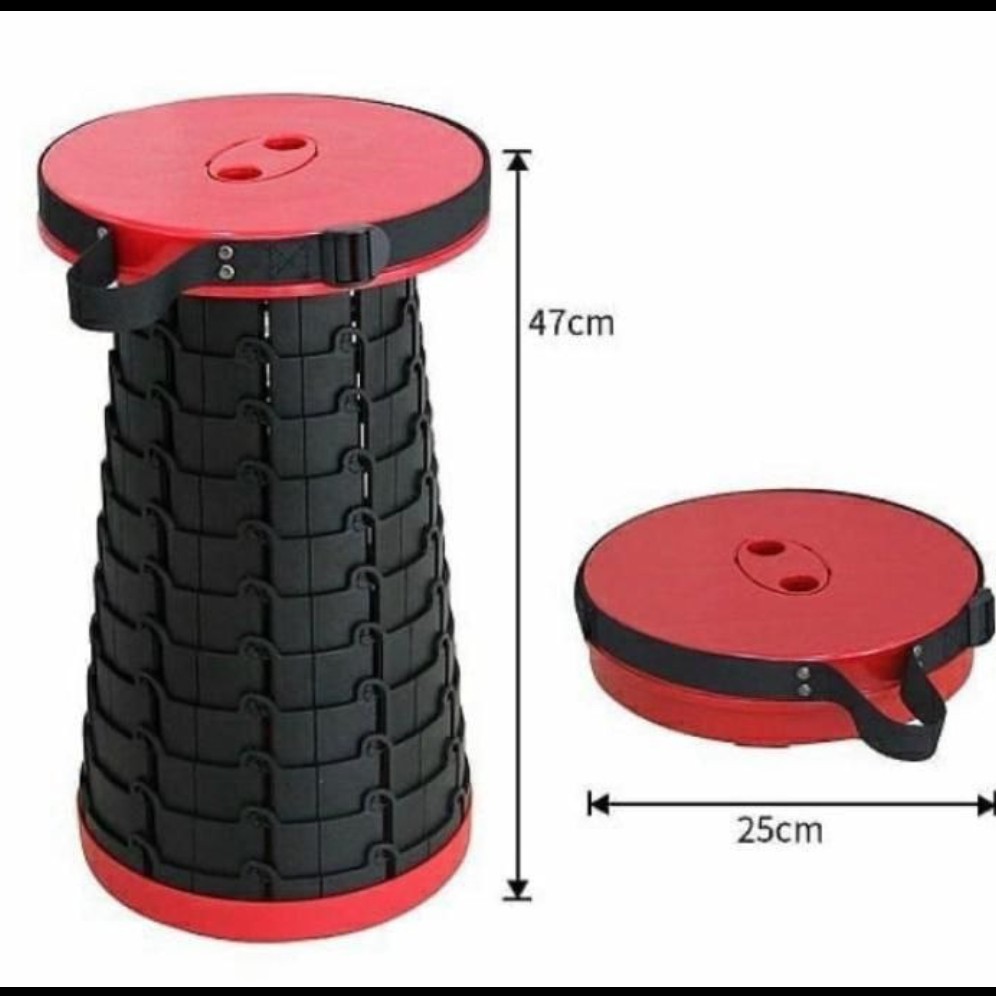 صندلی تاشو  تلسکوپی مقاوم دربرابر وزن بالا