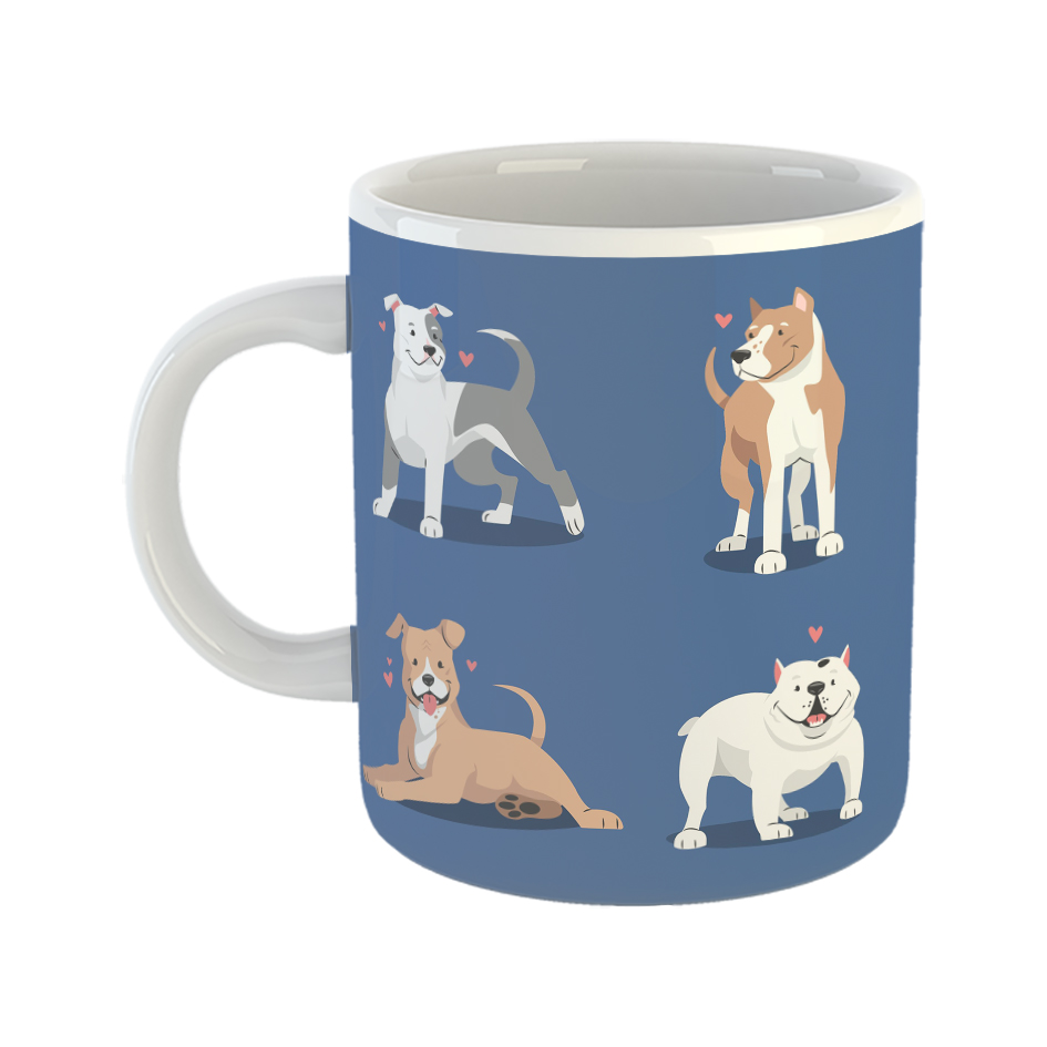 ماگ طرح سگ بانمک مدل Smile lovly