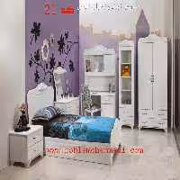 سرویس خواب جوان و نوجوان کد 21 شامل تخت/کمد/دکور/میزارایش/میزتحریر/پاتختی