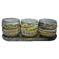 بانکه مدل سنگی کد 1003 مجموعه 3 عددی به همراه سینی