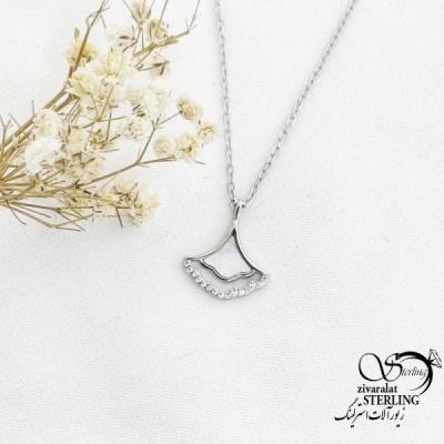 گردنبند نقره طرح کلاسیک نقره 925 عیار کد 17839