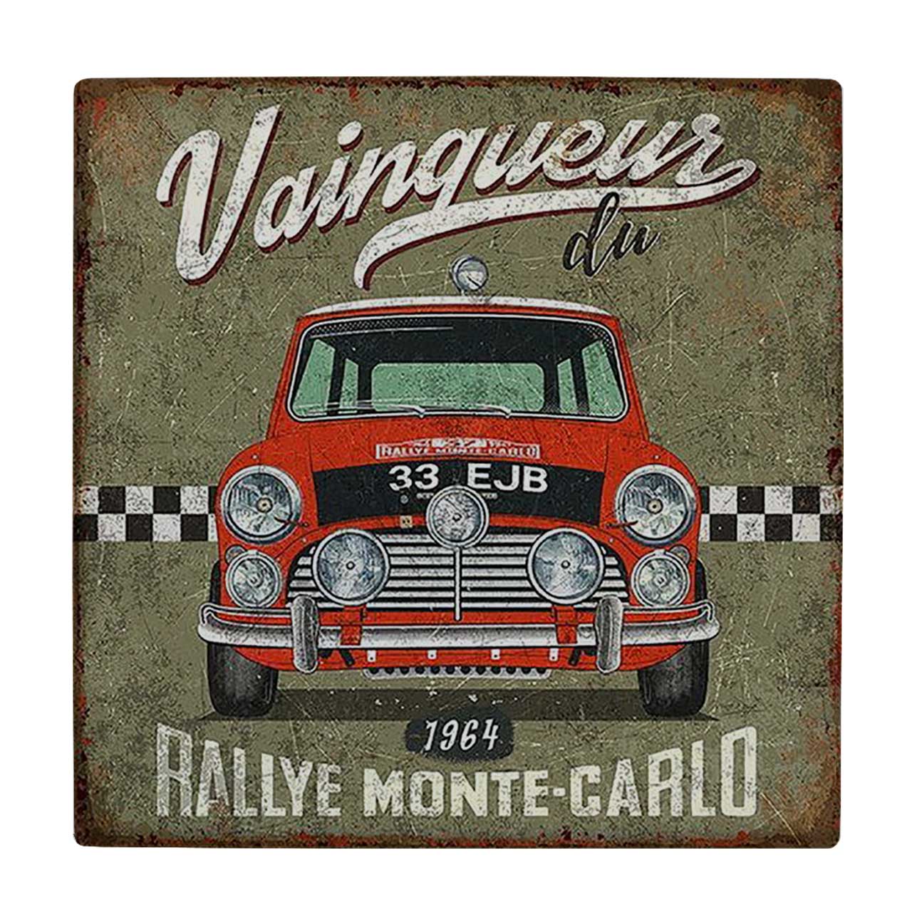 کاشی کارنیلا طرح اتومبیل کلاسیک کد wkk2164