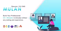 دانلود اسکریپت Mulan – اسکریپت ساختن سایت رزومه