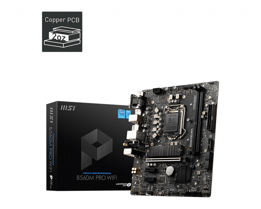 مادربرد ام اس آی مدل B560M PRO WIFI سوکت 1200