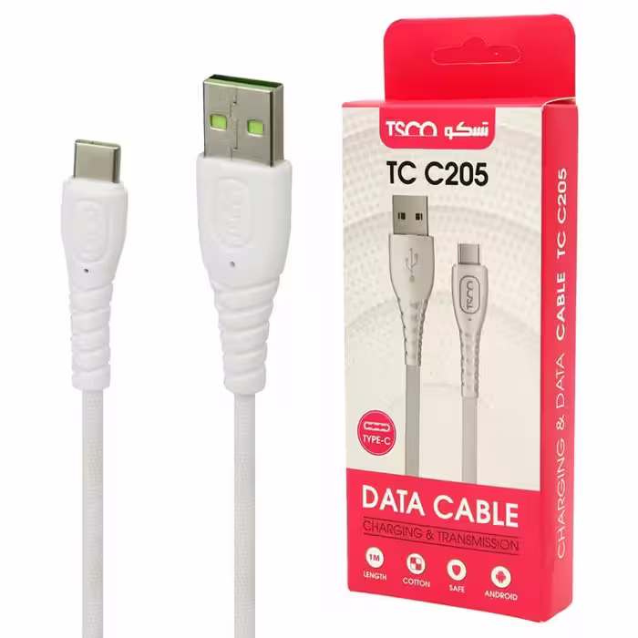 کابل تایپ سی TSCO TC C205 3A 1m