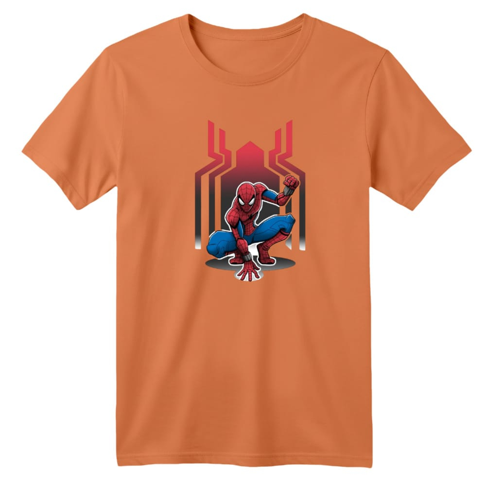 تی شرت آستین کوتاه بچگانه مدل مرد عنکبوتی کد 8 رنگ گلبهی