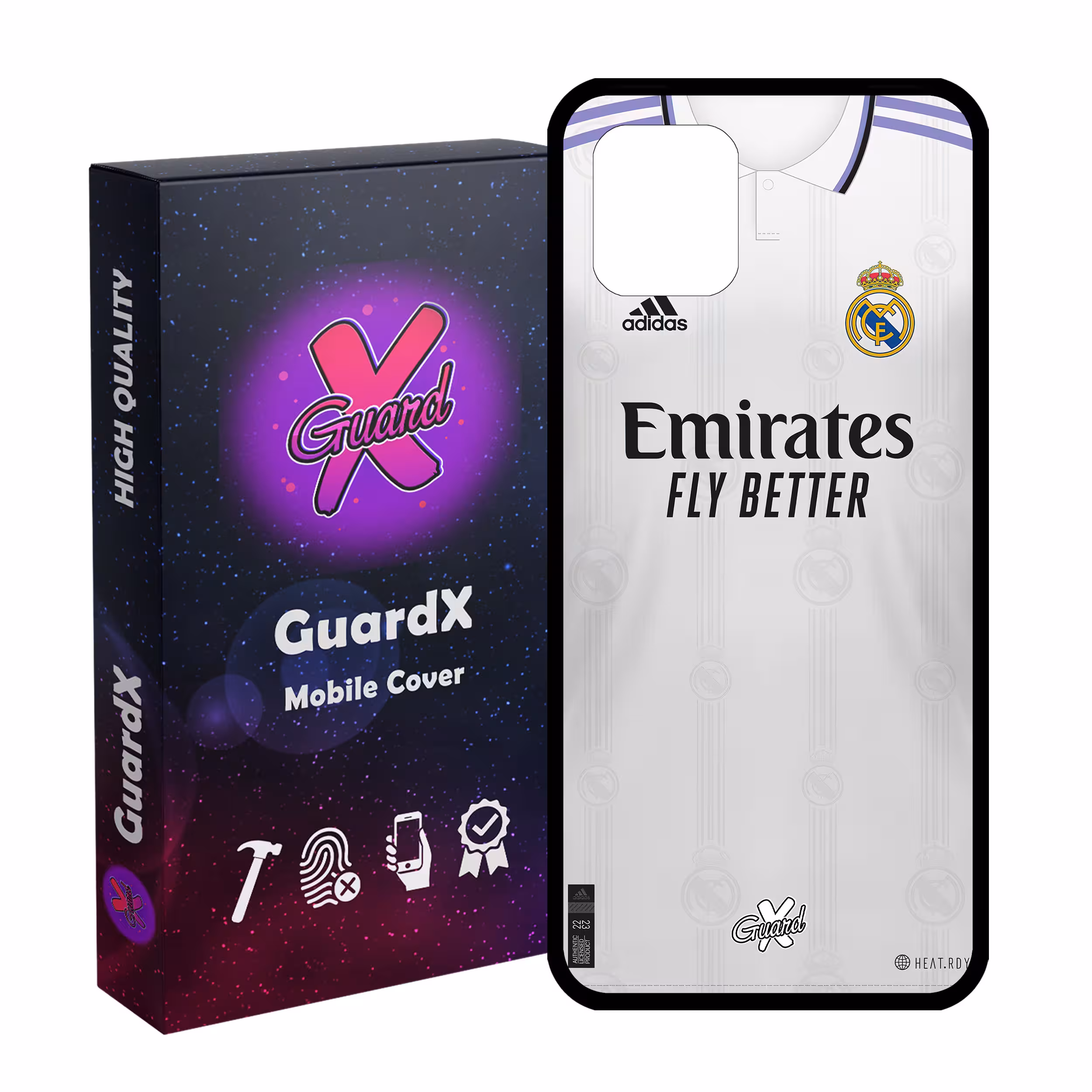 کاور گارد ایکس طرح رئال مادرید مدل Glass10465 مناسب برای گوشی موبایل سامسونگ Galaxy Note 10 Lite / A81