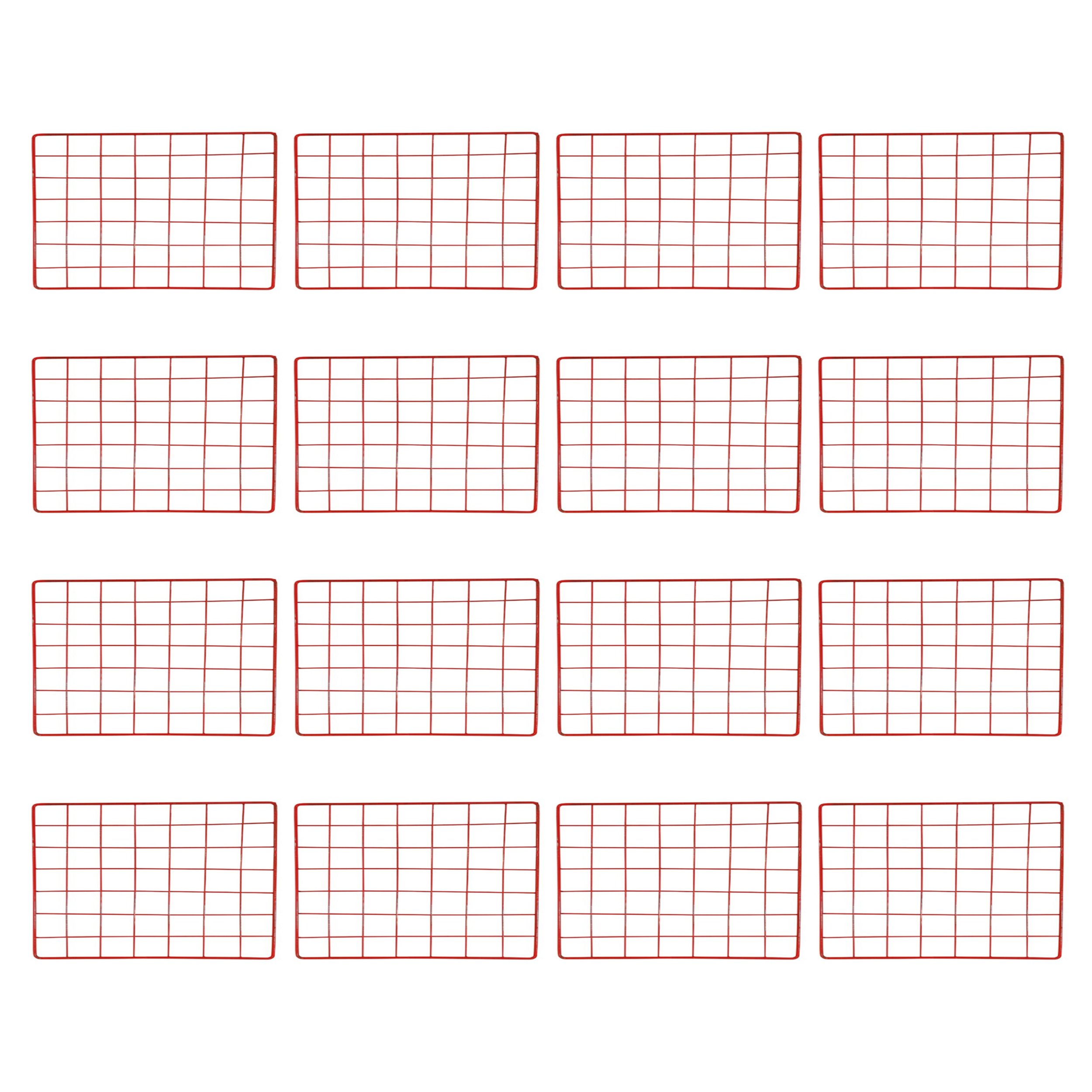 قفسه فلزی مدل مشبک بسته 16 عددی