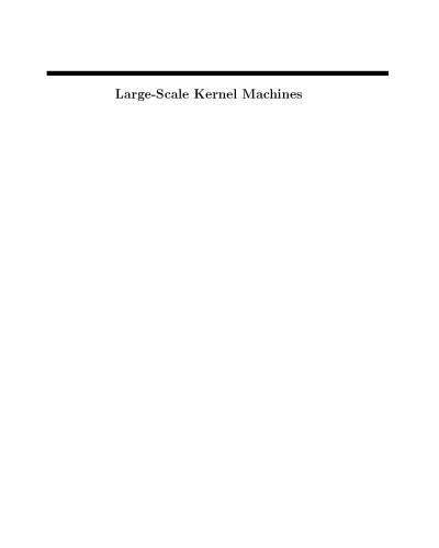 خرید و دانلود نسخه کامل کتاب Large-Scale Kernel Machines