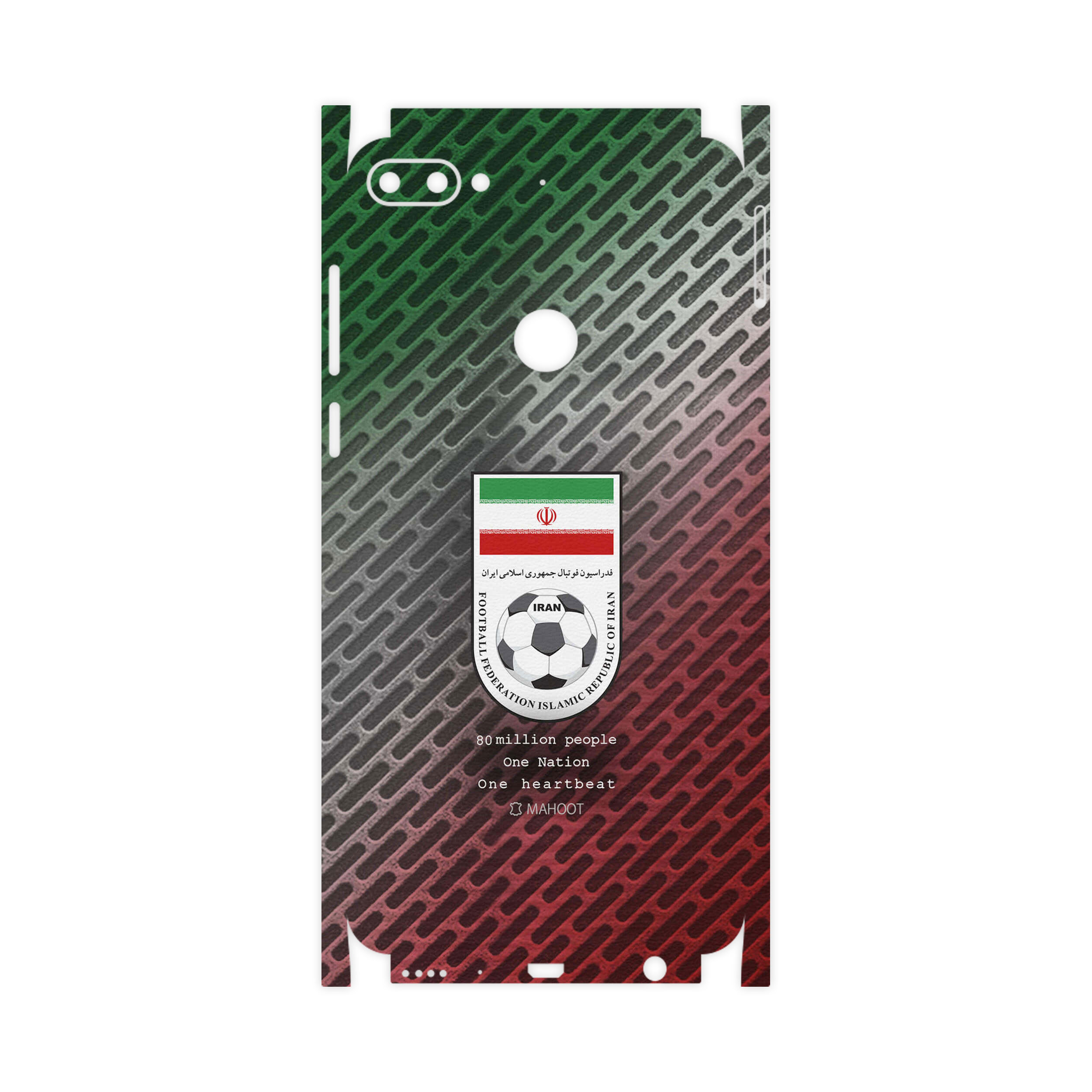 برچسب پوششی ماهوت مدل Iran-National-Football-Team-FullSkin مناسب برای گوشی موبایل اچ تی سی Desire 12 Plus